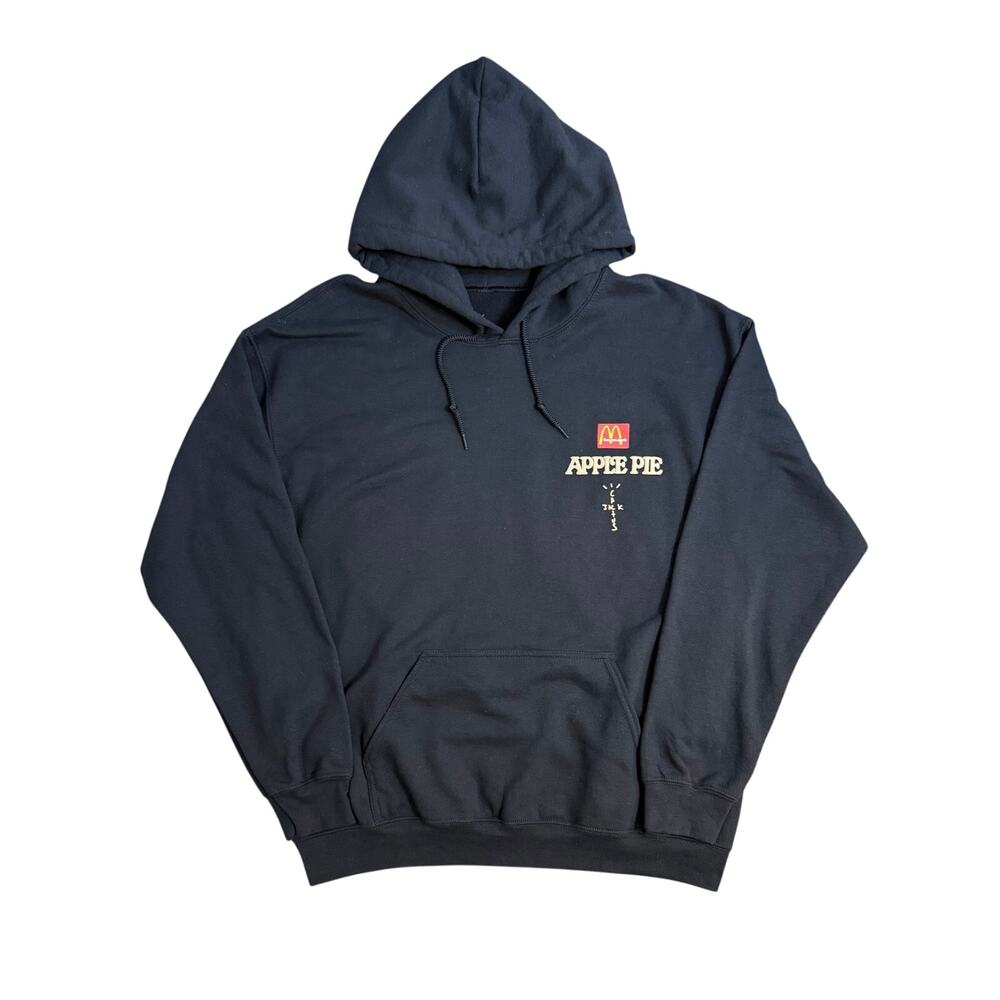 Travis Scott Cactus Jack McDonalds Apple Pie Hoodie Sweatshirt BLK Unisex Large